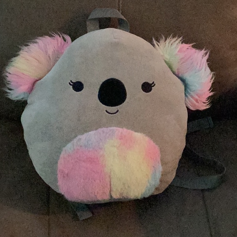 Squishmallows Gray Koala Plush with Rainbow Ears